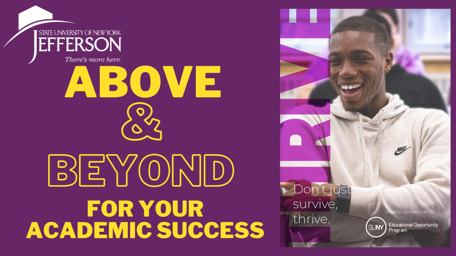 SUNY Jefferson Community College EOP Information Sessions